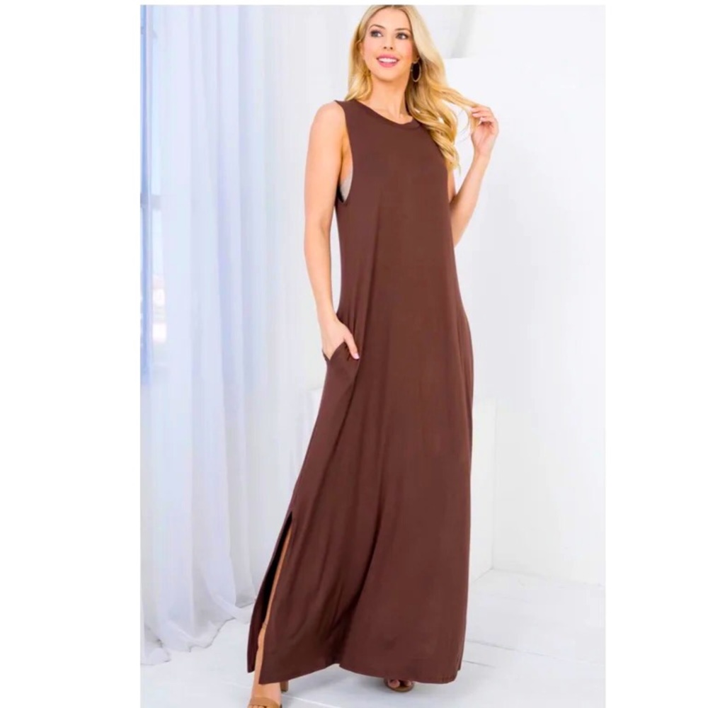 Deep Chocolate Maxi Dress